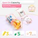 Monthly Pill Organizer 2 Times a Day, one Month Pill Box AM PM, 30 Day Pill Case Small Compartments to Hold Vitamin and Travel Medicine Organizer, 31 Day Pill Organizer, 4 Week Pill Cases Pink