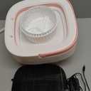 Portable Mini Washing Machine, 16L Foldable Washer and Dryer with 3 Modes Deep Cleaning, Upgraded Small Collapsible Laundry for Hotel, Apartment, Home and Travel - Pink