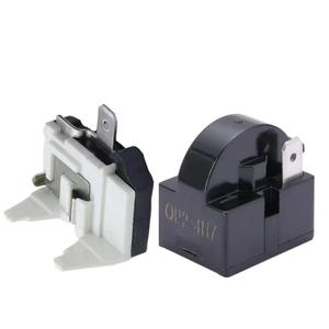 1Pcs QP2-4R7 1Pin 4.7 Ohm Refrigerator Starter/Start Relay for Vissani Danby Compressor Relay and 1Pcs Refrigerator Overload Protector 1/2HP2 Pieces in Total