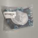 ZAFUL Women High Waist Bikini Bottom Side Mesh Spliced Tankini Swimsuit Swim Briefs Bathing Suit Bottom (Medium, Blue Leaf)