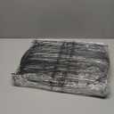 Decorative Garden Fence 17in x10ft, 10 Pack Rustproof Metal No Dig Fence Animal Barrier for Dog, Arched Flower Bed Edging Ornamental Wire Border Panel Fencing for Yard Patio Outdoor Decor (Black)