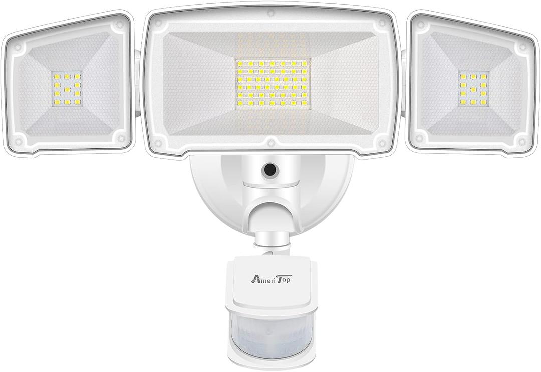 AmeriTop Motion Sensor Lights Outdoor, 2-in-1 Ultra Bright 3500LM 35W LED Security Flood Lights with Motion Sensor Mode & Dusk to Dawn Sensor Mode, IP65 Waterproof