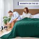 King Size Weighted Blanket for Adults (20 lbs, 80” x 87”, Dark Green) Cooling Heavy Blanket for Sleeping Perfect for 190210 lbs, Breathable Blanket for Adults & Couple All Season, Machine Washable