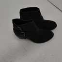 CURFEW Black Ankle Boots Heel Vegan Leather Zipper Winter Casual 6M