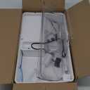 Turtle Tank Habitat Kit,Aquatic Tortoise Enclosure Starter Aquarium with Multi-Function Area,Hideout,UV Basking Platform Light,Water Filter,Fish Net,Drainage,Plant for Turtle Reptile Crab (M(17.12x10.24x8.661N), Set)