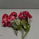 2 Pcs Artificial Flowers Zinnias Silk Flowers with Stems Zinnia Elegans Artificial Flowers for Outdoors Floral Arrangements Table Centerpieces Wedding Party Home Spring Summer Decor Rose Red