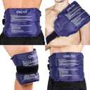 Ice Packs Soft Flexible Gel Pack for Injuries Reusable Cold Hot Therapy for Shoulder Back Elbow Leg Hip Arm for Pain Relief Surgery Sports Injury 17.5'' x 9.5'' Navy Blue