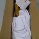 Arch Backdrop Stand and Cover Set, Metal Balloon Arch Backdrop 6ft, Gold Arched Stand Frame for Wedding, Parties,Birthday, Backdrop Decorations (White,6ft)