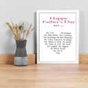 2 x OJsensai Happy Fathers Day Card for Husband, Funny Fathers Day Gift from Wife, Sweet Fathers Day Card for Boyfriend, Unique Gift Idea for Him, Love Card