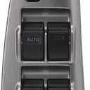 Front Left Driver Side Power Window Switch Control Button & Door Switch Panel Bezel, Compatible with Toyota Matrix & Pontiac Vibe 2003 2004 2005 2006 2007 2008, Replace 84820AA070, 74232-01030