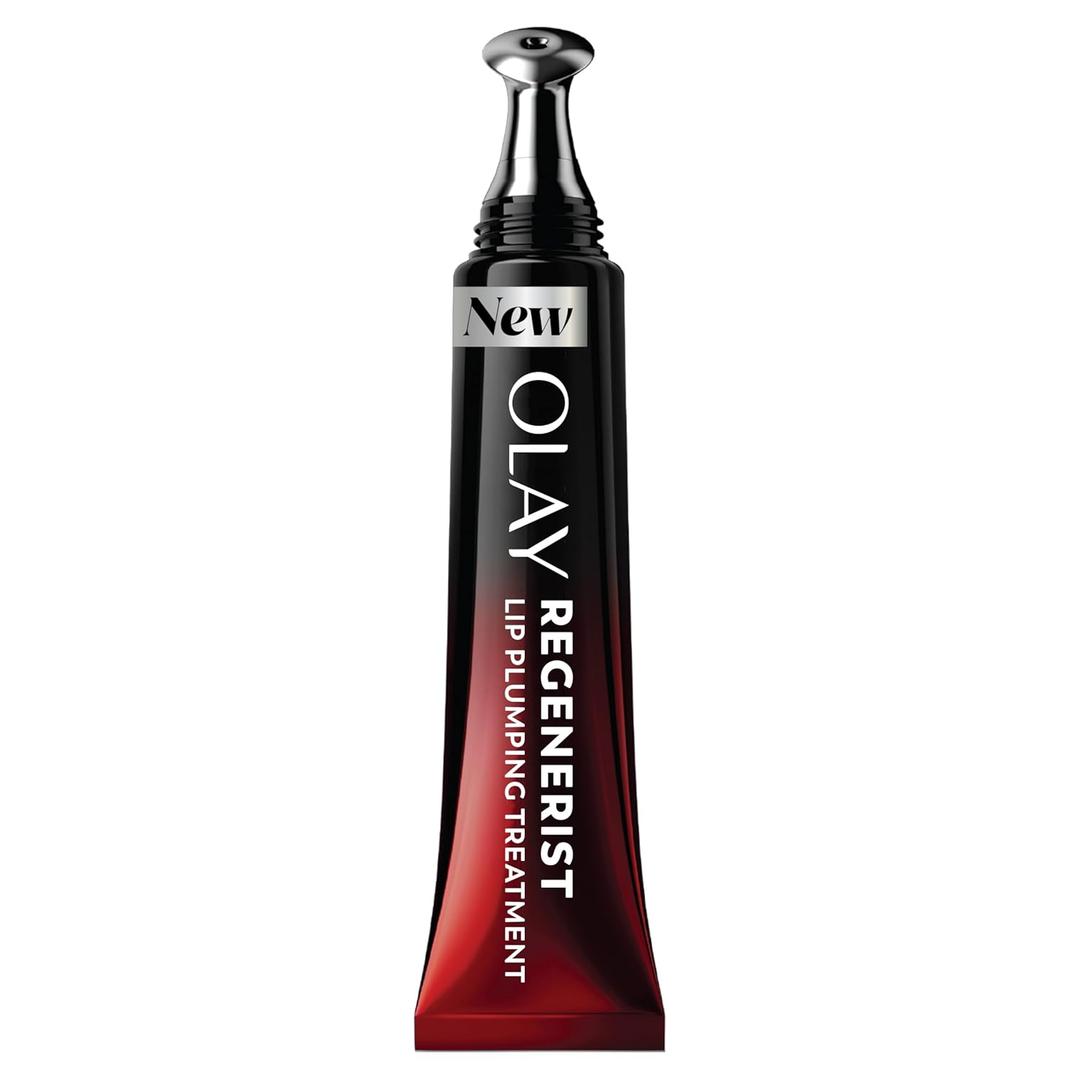 Olay Regenerist Nourishing Treatment, Lip Balm, Plumping Lip Gloss for Women, Fuller Looking Lips & Smoothed Lines, 3-in-1 Mask, Plumper, Gloss - Anti-Aging Skin Care, Shea Butter & Coconut Oil, 0.5oz