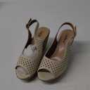 Altxic Women's Peep Toe Bow Hollow Out Slingback Platform Wedge Sandals 38