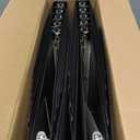 3 Ring Binder 1/2 Inch, ViVin Sturdy 0.5"-Round Ring Binder with 2 Interior Pockets, Clear View Cover, PVC-Free, Fits 100 Sheets of 8.5'' x 11'' Paper, Office Home School (12 Pack, Black)