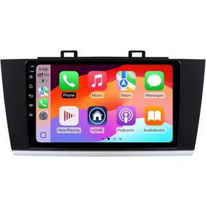 2+32G Android 12 Double Din Car Stereo for Subaru Outback Legacy 2015-2018 with 9 Inch Touchscreen Radio Built-in Wireless Carplay/Android Auto/GPS/Bluetooth/FM/AUX-in/SWC/Backup Camera