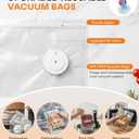 1800mAh Compact Vacuum Sealer for Food, 80kPa Powerful Handheld Vacuum Sealer Machine with 30 Reusable Bags, LCD-Display, Visible Water Tank, Portable Cordless Food Sealer for Meal Prep