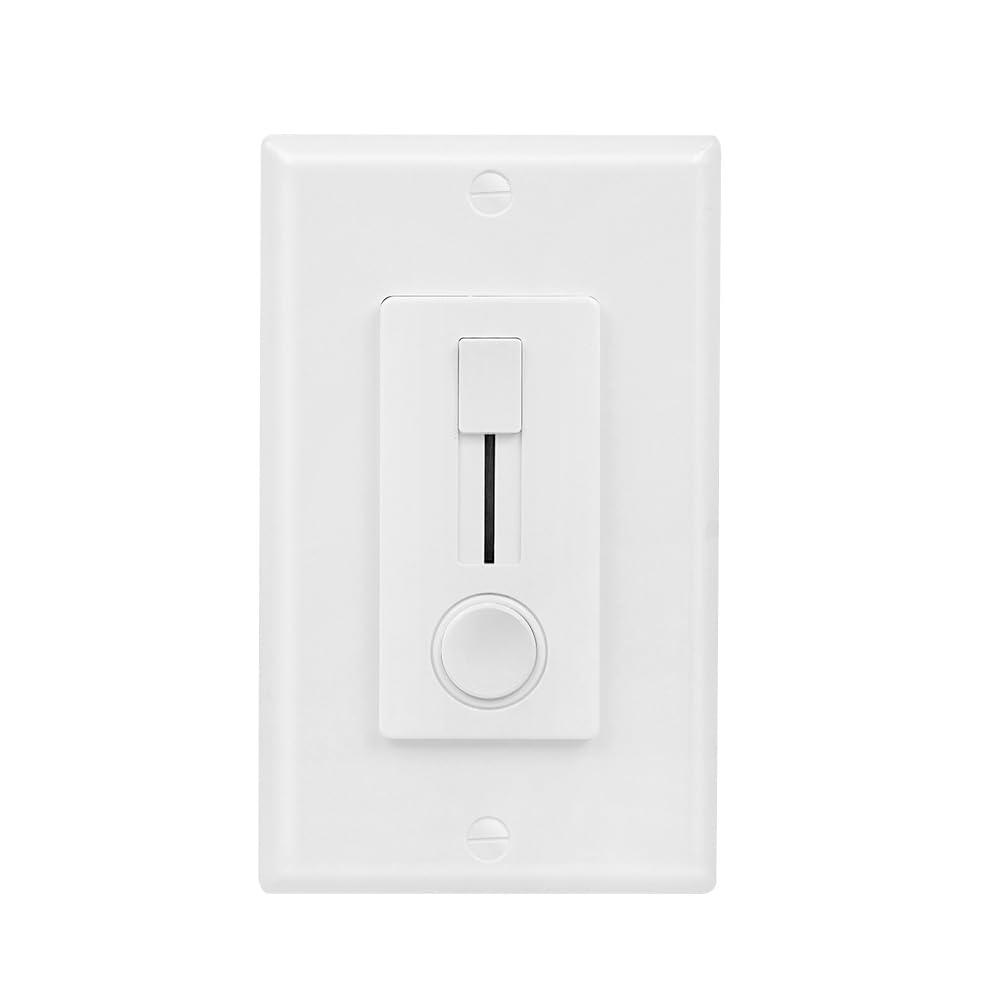 Dimmer Switch and LED Driver Single Integrated Unit, 120V AC to 12V DC, 60Watt, Driver and dimmer Switch 2 in 1, for Most Single Color 12V LED Strip Light, Pack of 1