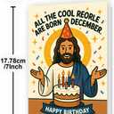 Happy December Birthday Gifts, Happy Birthday Card for Men, Women, Husband, Wife, Mom, Dad, Grandma, Friends, Family, Anyone