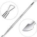 4 x Cuticle Pusher and Cutter - Nail Polish Remover - Stainless Steel Manicure Tool Set -Gel Nail Polish Peeler and Scraper - Nail Care Stick - Pedicure Kit for Fingernail and Toenail