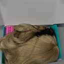 Blonde Wigs for Women Blonde Wig with Bangs Long Wavy Curly Wigs Natural Looking Synthetic Heat Resistant Fiber Wig for Daily Party Use (20 inch)