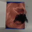 Long Pink Wigs for Women, 24 Inch Pink Wig with Bangs Natural Silky Soft Synthetic Heat Resistant Fiber Wigs Hair for Daily Party Use