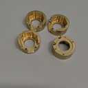 HobbyPark 4pcs Heavy Duty Brass Steering Knuckle Weight Outer Portal Drive Housing Cover Counterweight Block for Traxxas TRX-4 1/10 RC Crawler Car