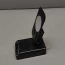 JINSERTA Portable Smart Induction Speaker Mobile Phone Holder RGB Colorful Ambient Light Wireless Bluetooth Speaker Phone Reverse (Black)