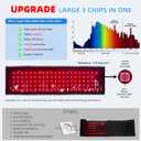 Red Light Therapy Infrared Light Therapy Belt for Body Waist Back Shoulder Leg Knee Muscle Relief, LED 660nm 850nm Wearable Large Red Light Belt with Timer Remote, Ideal Mother's Day Gift