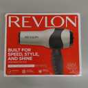 REVLON Turbo Hair Dryer | 1875 Watts of Maximum Shine, Fast Dry (Silver) (4.05x11.15x9.25 Inch (Pack of 1), Grey)