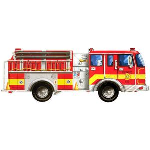 Melissa & Doug Fire Truck Jumbo Jigsaw Floor Puzzle (24 pcs, 4 feet Long) - FSC Certified