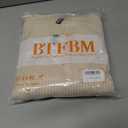 BTFBM Casual Fall Tops for Women 2025 Long Sleeves Solid Shirts Crew Neck Loose Fit Work T Shirt (XXL)