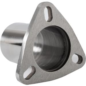 Universal Semi Direct Fit Exhaust Converter Pipe 2.5" OD 3-Bolt Flange Repair Kit T304 Stainless Steel, Exhaust Flange Repair, Weld On Exhaust Flange