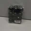 Emopeak 24Pcs Christmas Balls Ornaments for Xmas Christmas Tree - 4 Style Shatterproof Christmas Tree Decorations Hanging Ball for Holiday Wedding Party Decoration (Black, 1.6"/4.2CM)