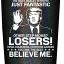 SpenMeta Step Mom Gifts - Bonus Mom Christmas Gift from Son, Daughter - 20oz Funny StepMom Mothers Day Tumbler Cup (StepMom Glitter Charcoal)