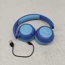 iClever BTH22 Kids Bluetooth Headphones, 60H Play Time, USB C Fast Charging, Bluetooth 5.4, AUX Cord,Safe Volume 74/85 dBA,Toddler Headphones for iPad/Tablet/Travel/School, Blue