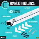 M-D Building Products 14102 5/16 in. x 60 in. x 60 in. White Aluminum Screen Frame Kit