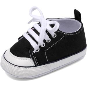 Baby Shoes,Infant Boys Girls Non-Slip Soft Sole Lightweight Sneakers,Unisex First Walking Shoes for 6-12 Months Toddler (A1/Black)