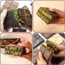 Silicone Chocolate Candy Bar Molds, Rectangle Wax Melt Molds for Lover Mothers Fathers Day DIY Chocolate Gift (1 Cell 10 Section)