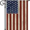 2 x Artscope 4th of July Garden Flag 12x18 Inch Double Sided for Outside, Patriotic Memorial Day Independence Day American Flag for Holiday Yard Outdoor Decoration