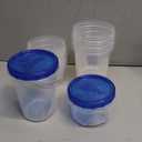 Tafura 10 Pack Leakproof Freezer Containers for Food with Twist Top Lids - 32 Oz BPA Free Reusable Plastic Soup Containers with Screw On Lids - Ideal for Meal Prep, Leftovers & Pantry Organization