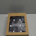 Pooqla Decorative Led Light Up Number Letters, Black Plastic Marquee Number Lights Sign for 40th Birthday Party Wedding Decor Battery Operated Black Number 40 (8.86 in)