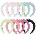 RAISEY 6 Pcs Spa Headband Bulk for Women Makeup Headband for Washing Face (Terry Cloth)