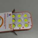 Multifunctional Portable Lamp ,LED Solar Portable Flood Light, Intergrated Solar Charging, Rechargeable LED Light for Emergency Work Light(Orange)