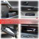Glove Box Compartment Organizer - Car Document Holder - Owner Manual Case Pouch - Vehicle Storage Wallet for Registration & Insurance Card - Premium Auto Paperwork Holder - Log Book included - Green