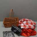 JenPen 10 Pcs Halloween Couples Costumes Outfit Riding Hood Costume Werewolf Costume Accessories Men Women Adult Cosplay Supplies Wolf Ears Tails Gloves Cloak Basket