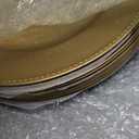 Okllen 12 Pack Plastic Gold Charger Plates, 13" Round Beaded Decorative Dinner Chargers for Wedding, Catering Event, Tabletop Decor