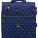 It Luggage Glimmering 22" Softside Carry-On 8 Wheel Expandable Spinner, Ocean Cavern