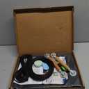 Windows Screen and Screen Door Repair Kit, 48"x118" Charcoal Fiberglass Mesh with Rolling Tool/ Hook/ Ruler/ Cutter/ Spline - Window Screen & Sliding Screen Door Replacement for Windows, TOOLTRIZ