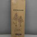 Zcdl Lighted Birch Tree Light, 4FT 5FT White Birch Tree with LED Lights, White Christmas Tree Outdoor, Warm White Prelit Tree for Indoor Home Party Wedding Holiday Outside Christmas Decorations