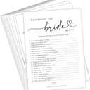 Your Main Event Prints Bridal Shower Games Who Knows The Bride Best, Fun Activities for Weddings, Bridal Showers and Bachelorette Parties (White)