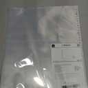 A4 Wide 30hole 1-Pocket Poster(18.6x12) 10sheets Clear Pocket Sleeves, Magazine Sheets, Wide Binder for Large-Sized Photographes, Posters, Clipping of a Magazine, etc